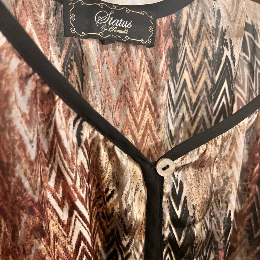 Status By Chenault Button Down Boho Chic Blouse. … - image 5